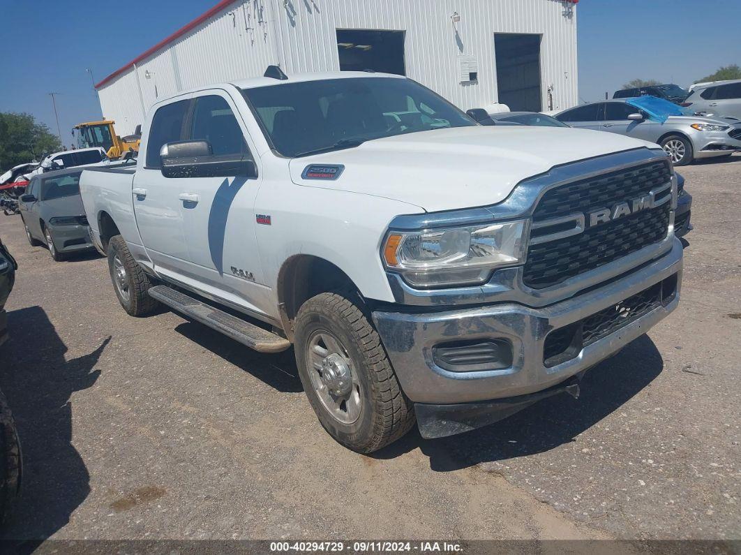 2022 RAM 2500 BIG HORN  4X4 6'4 BOX White  Gasoline 3C6UR5DJ7NG176951 photo #1