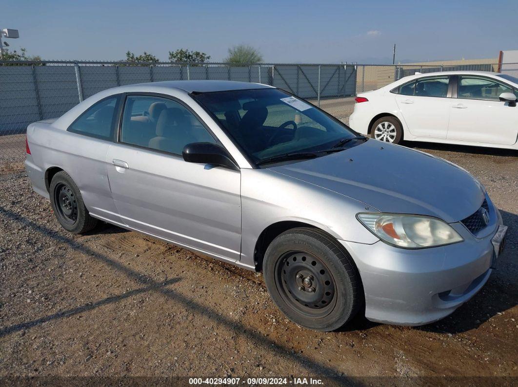 2004 HONDA CIVIC LX Silver  Gasoline 1HGEM22514L070966 photo #1