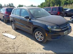 2013 VOLKSWAGEN TIGUAN S Black  Gasoline WVGBV3AX4DW066752 photo #2