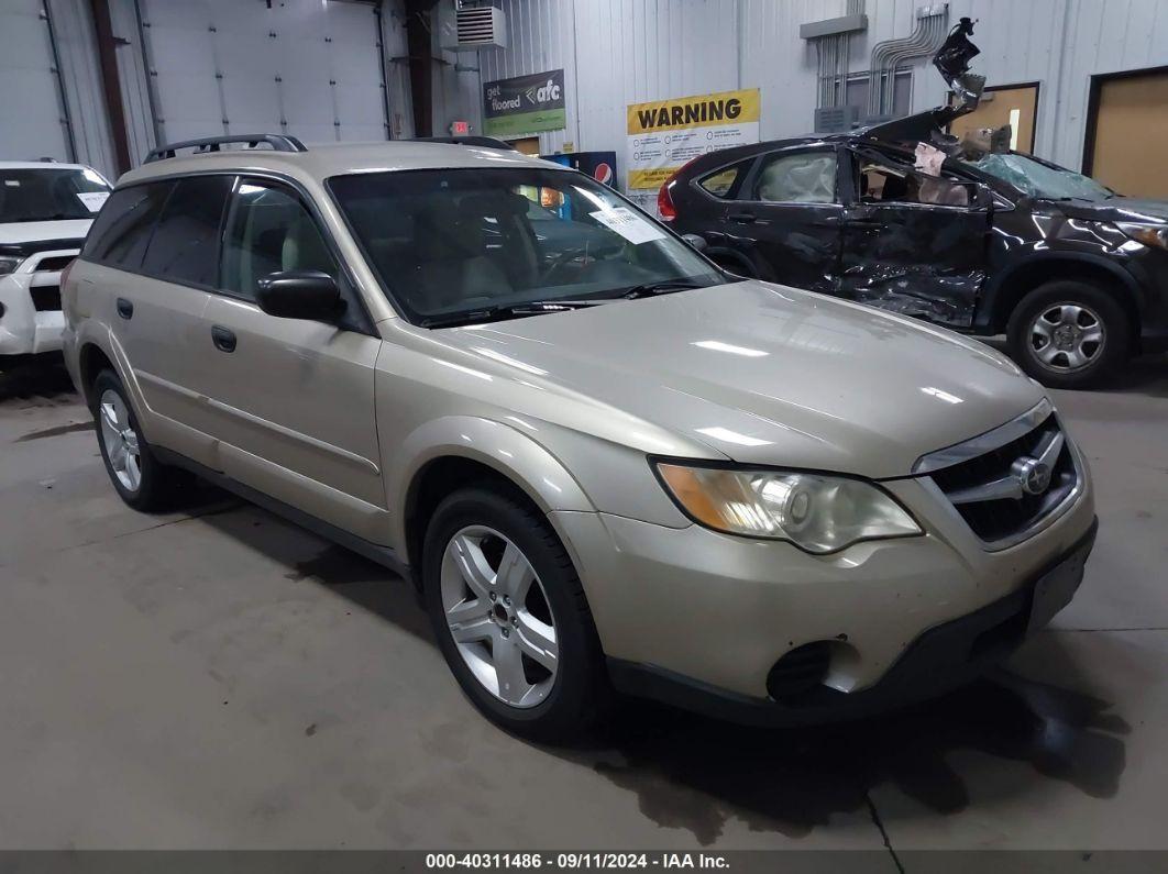 2008 SUBARU OUTBACK Gold  Gasoline 4S4BP60C787322635 photo #1