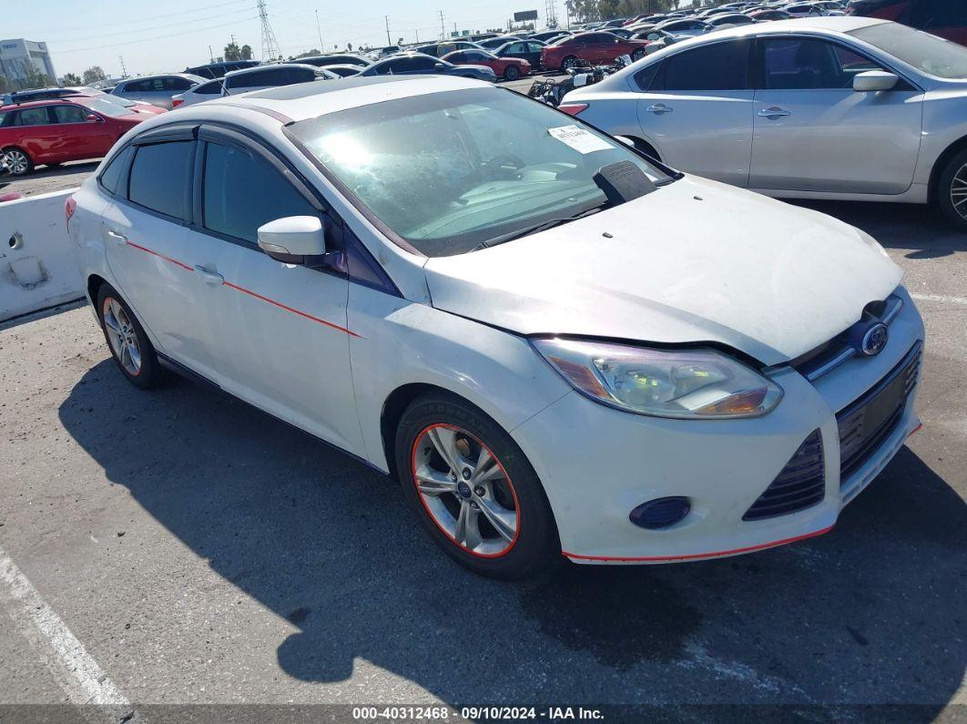 2014 FORD FOCUS SE White  Gasoline 1FADP3F26EL295673 photo #1