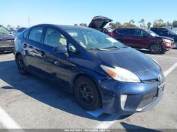 2014 TOYOTA PRIUS THREE Blue  Hybrid JTDKN3DUXE1817325 photo #2