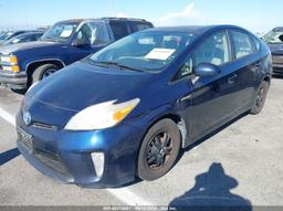 2014 TOYOTA PRIUS THREE Blue  Hybrid JTDKN3DUXE1817325 photo #3