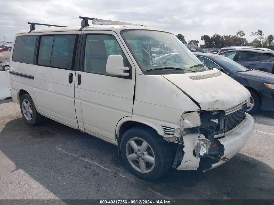 2003 VOLKSWAGEN EUROVAN MV White sports v gas WV2MB47053H031745 photo #1