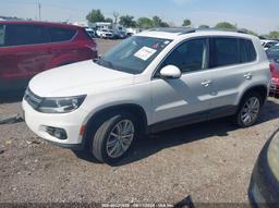 2012 VOLKSWAGEN TIGUAN SE White  Gasoline WVGBV7AXXCW548325 photo #3