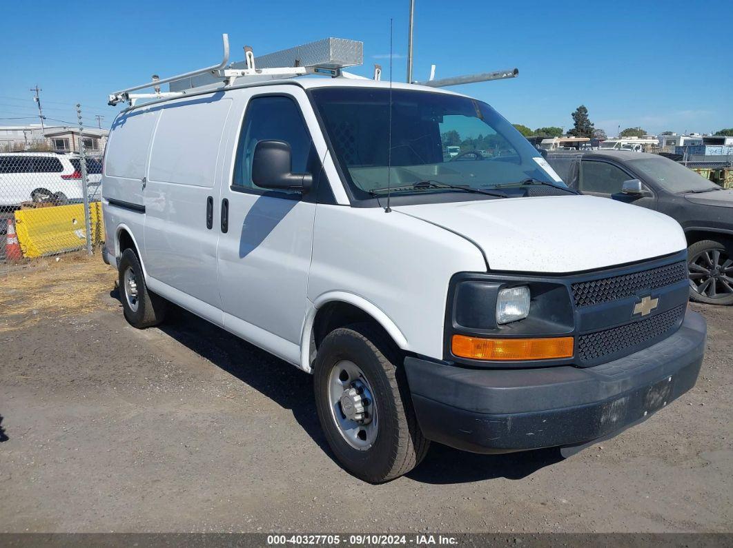 2014 CHEVROLET EXPRESS 2500 WORK VAN White  Flexible Fuel 1GCWGFCA8E1213079 photo #1