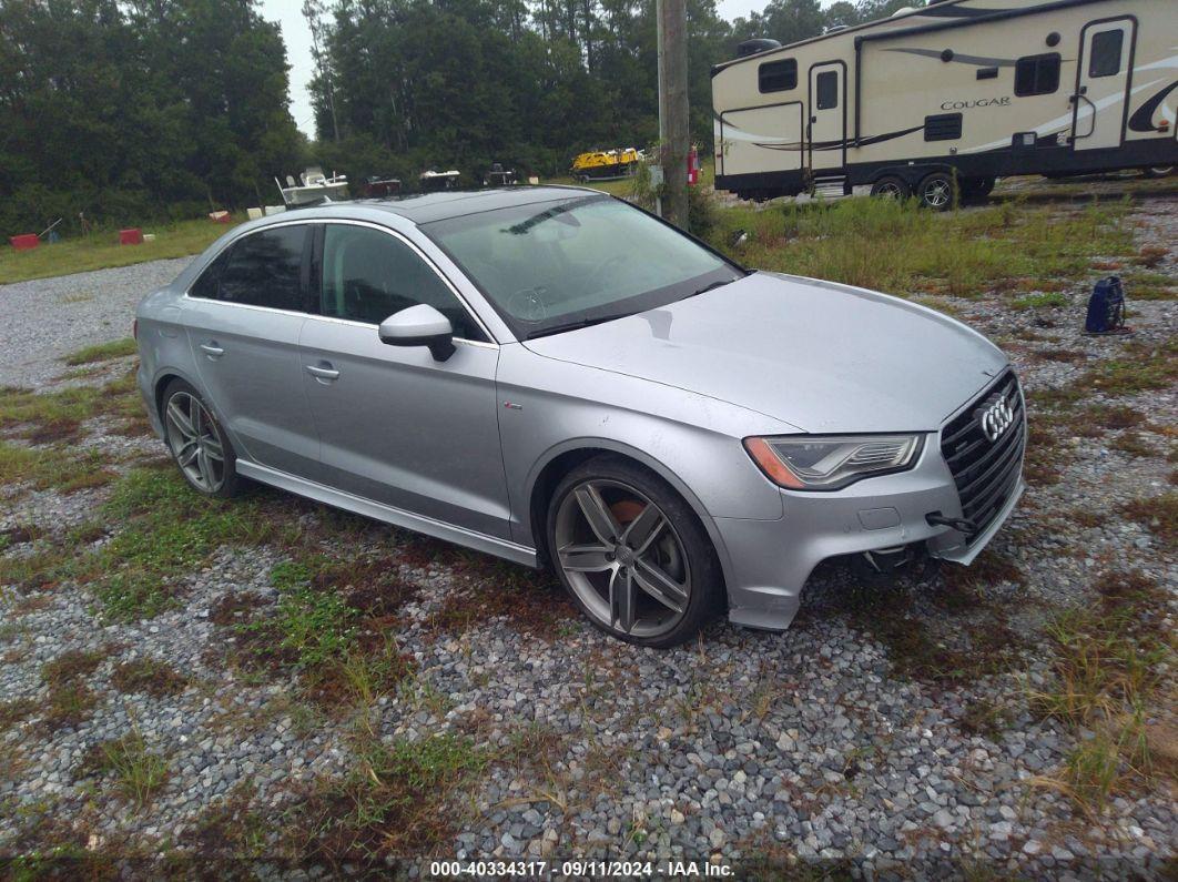 2016 AUDI A3 2.0T PREMIUM Silver sedan 4d gas WAUK8GFF8G1098072 photo #1