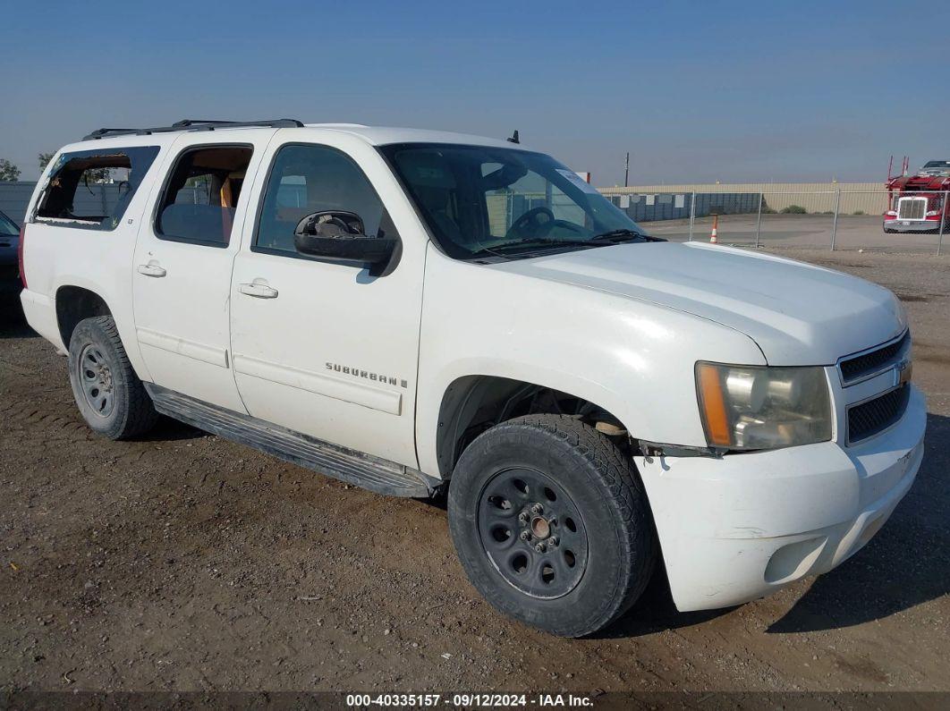 2009 CHEVROLET SUBURBAN 1500 LT1 White  Flexible Fuel 1GNFC26019R272898 photo #1