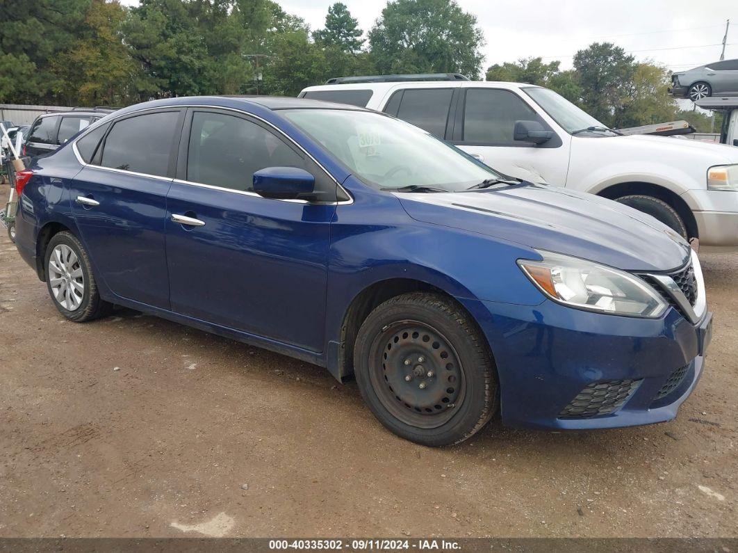 2016 NISSAN SENTRA S Blue  Gasoline 3N1AB7AP8GY276142 photo #1