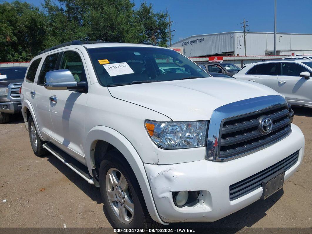 2008 TOYOTA SEQUOIA SR5 5.7L V8 White  Gasoline 5TDZY64A88S003467 photo #1