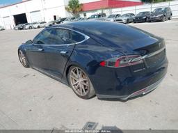 2014 TESLA MODEL S P85 Blue  Electric 5YJSA1H19EFP56783 photo #4