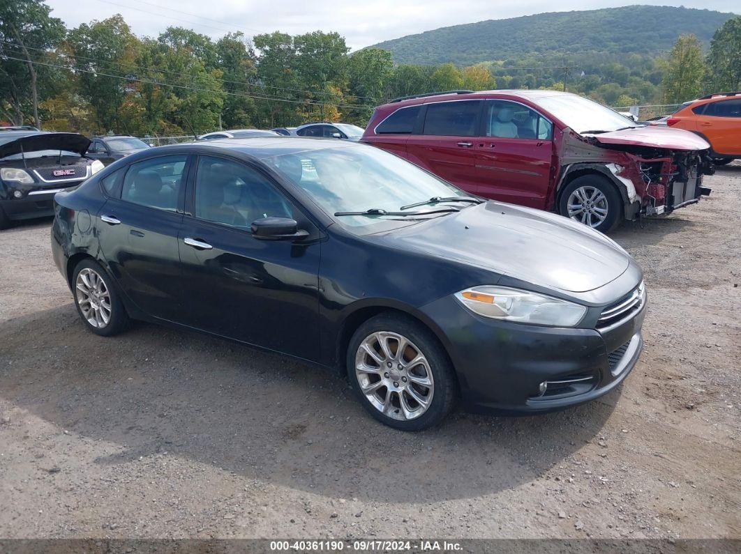 2013 DODGE DART LIMITED Black  Gasoline 1C3CDFCA9DD294087 photo #1