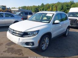 2012 VOLKSWAGEN TIGUAN SE White  Gasoline WVGBV7AX6CW507173 photo #3