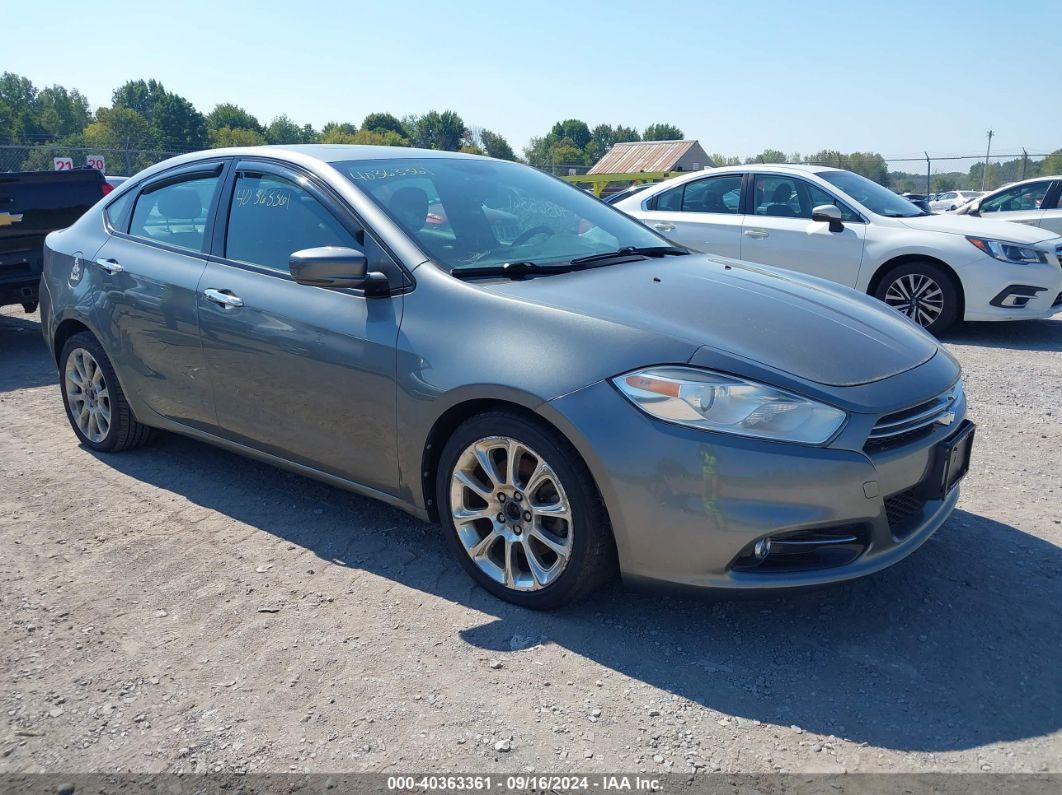 2013 DODGE DART LIMITED Gray  Gasoline 1C3CDFCA7DD682189 photo #1