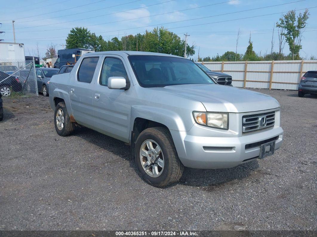 2007 HONDA RIDGELINE RTS Silver  Gasoline 2HJYK16477H532117 photo #1